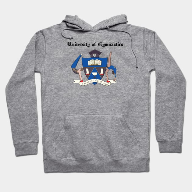 University of Gymnastics (Light) Hoodie by flipflytumble